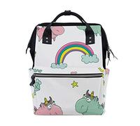 Montoj Cute Fat Ugly Unicorns In Love - Mochila de Viaje de Lona
