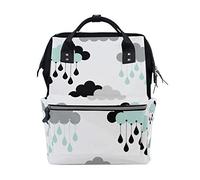 MONTOJ Cute Rain Cloud Eardrop lona Bolsa de viaje Campus Mochila