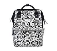 Montoj Day of The Dead Sugar Skull - Mochila de Viaje de Lona con diseño de Calavera