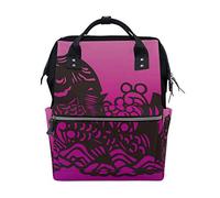 Montoj Koi Fish Mochila de Lona para Viajes