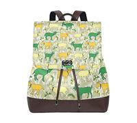 MONTOJ Mochila con patrón de ovejas Amarillas