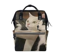 Montoj - Mochila de Lona con diseño de Gatos