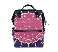 Montoj - Mochila de Lona para el día de la Madre con Texto Have Happy Mother's Day