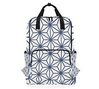 MONTOJ Mochila de Viaje Azul Oscuro con Cinco Puntos de patrón de Estrellas Mochila Escolar