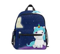MONTOJ - Mochila de viaje con diseño de unicornio y estrellas