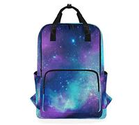 MONTOJ Mochila de Viaje con patrón de Acuarela Universo Mochila Escolar