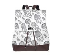 Montoj - Mochila de viaje de piel con diseño de pulpo