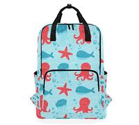 Montoj - Mochila de Viaje, diseño de Medusas y Pulpo