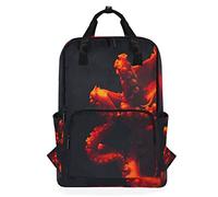 Montoj Mochila de Viaje Impresionante Rojo Pulpo Mochila Escolar