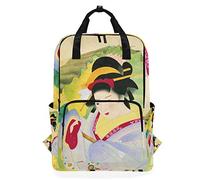 MONTOJ Mochila de Viaje Japonesa Geisha Mochila Escolar