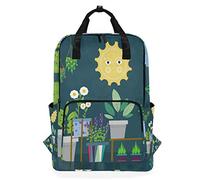 Montoj Mochila de Viaje Natural Plantas Mochila Escolar