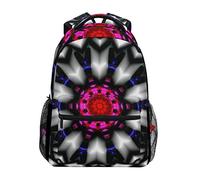 Montoj psychédélique Mandala Sac de Voyage Campus Sac à Dos Unisexe école Sac à Dos OneSize 5