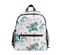 MONTOJ Rainbow Unicorn Bookbag Bolsa de viaje Packable School Daypack