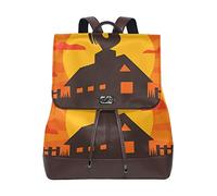 Montoj Rooster On Farm Silhouette Day Pack Mochila