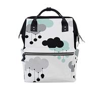 Montoj Strange Color Cloud Rain Drop Bolsa de viaje de lona para campus