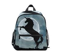 MONTOJ Unicorn Moon Bookbag Bolsa de viaje Packable School Daypack