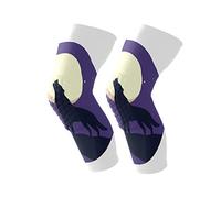 Montoj Wolf Roaring Full Moon Flex Rodillera de compresión para desgarro de menisco, artritis, recuperación rápida