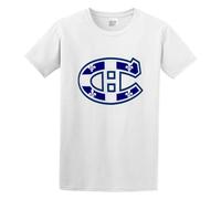 MontrÃ&Copy;Al Canadiens with Flag Art T-Shirt White Mens tee Unisex Shirt XXL
