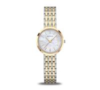 Montre femme Bering classique acier bicolore nacre