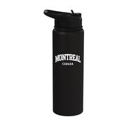 Montreal Canadá - Recuerdo de vacaciones de estilo universitario Stainless Steel Insulated Water Bottle