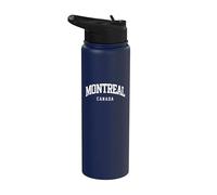 Montreal Canadá - Recuerdo de vacaciones de estilo universitario Stainless Steel Insulated Water Bottle