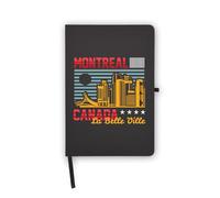 Montreal City Travel Canada - Cuaderno, páginas en blanco, cubierta de piel sintética, planificador, diario, cuaderno de trabajo