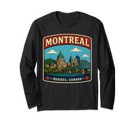 Montreal Ciudad Natal Canadá Viaje a Montreal Canadá Regalo Manga Larga