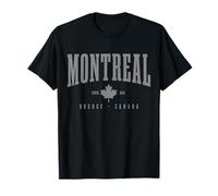 Montreal EST. 1642 Quebec Canadá Maple Leaf Patriotic Pride Camiseta
