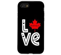 Montreal Love Home - Árbol de Navidad Canadiense con Bandera de Canadá Carcasa para iPhone SE (2020) / 7/8