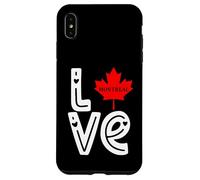 Montreal Love Home - Árbol de Navidad Canadiense con Bandera de Canadá Carcasa para iPhone XS MAX