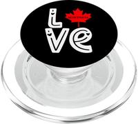Montreal Love Home - Árbol de Navidad Canadiense con Bandera de Canadá PopSockets PopGrip para MagSafe