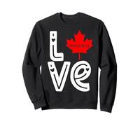 Montreal Love Home - Árbol de Navidad Canadiense con Bandera de Canadá Sudadera