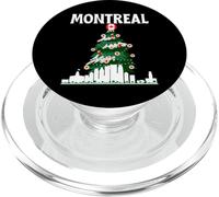 Montreal Skyline Canadá Bandera Canadiense Árbol de Navidad Amor PopSockets PopGrip para MagSafe