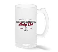 Montreal Voyageurs Hockey Club Coffee Mug - Heated Rivalry Fan Merch - Shane Hollander BookTok Reader Gift Transparente taza de Stein de la cerveza 0.5L