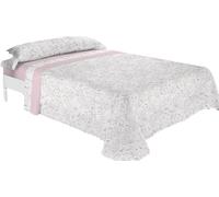 Montse Interiors, S.L. Juego de sábanas sedalina en Tacto Seda o visón térmica 220gr (Leaves, para Cama de 135x190/200)