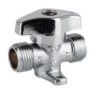 MONTSERRAT Llave DE Gas M-M DE LATÓN Cromado (Certificado AENOR) (1, 3/4") con Autobloqueo