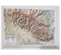 MONTSERRAT. Mapa en relieve