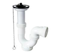 MONTSERRAT SIFÓN Curvo Extensible con VÁLVULA (1" 1/2 x Ø40 mm.) (Pack 2 Unidades)