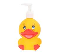 monTTese Botellas dispensador con dosificador de 300ml Gracioso Patito Botellas vacías Recargables Ideal para los niños jabón líquido champú lociones para Usar Tanto en el baño como en la Cocina