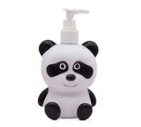monTTese Dispensador jabon Infantil para niños, Dosificador de jabon de 300ml, Botella jabón con Forma de Osito Panda jabón líquido, champú, lociones idel para Usar en el baño o Cocina
