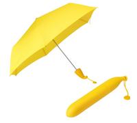 monTTese Paraguas Plegable para el Sol y Lluvia con Forma de Plátano color Amarillo | Resistente al Viento y al Agua | Paraguas Original con Protección Solar | Ideal para Niños y Niñas