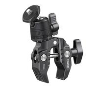 Montura de cámara con súper abrazadera R099 con mini rótula ajustable de 360, brazo mágico para DSLR, monitor y equipo de motocicleta