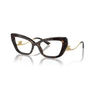 Dolce & Gabbana Mujer DG3391B 502 Monturas ópticas Acetato Tortuga Transparente Cat Eye Normal
