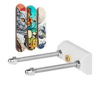 Montura de pared para monopatín - Soporte de acrílico estable | Almacenamiento de patinetas montado en la pared | Soporte para patineta, soporte de tablero enrollable, expositor de neumáticos