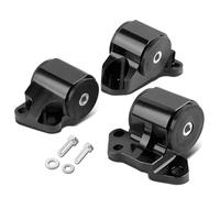 montura para motor,Kit Soporte del Motor Kit de montaje de motor con pernos de 2 orificios para Honda Civic Eg D15 D16 B16 B17 B18(Black)