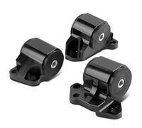 montura para motor,Kit Soporte del Motor Kit de montaje de motor con pernos de 2 orificios para Honda Civic Eg D15 D16 B16 B17 B18(1inch 3pcs Black)