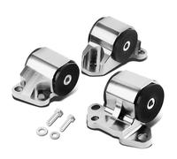 montura para motor,Kit Soporte del Motor Kit de montaje de motor con pernos de 2 orificios para Honda Civic Eg D15 D16 B16 B17 B18(Silver)
