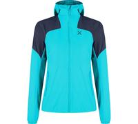 Montura Rise Hooded Jacket W chaqueta impermeable mujer - Turquoise/Graphite Blue - S