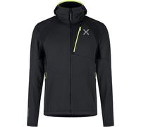 Montura - Ropa para esquí de travesía - Vertigo Octa Hooded Maglia Ardesia/Sunny Lime - Talla L - Negro Negro L