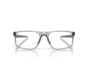 Monturas de Gafas de Prescripción Rectangulares Oakley OX8183 Bat Flip para Hombre, Gris Shadow/Lente de Demostración, 56 mm
